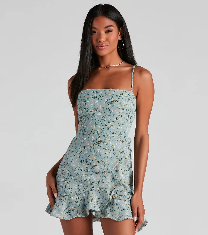 All My Love Ditsy Floral Mini Dress