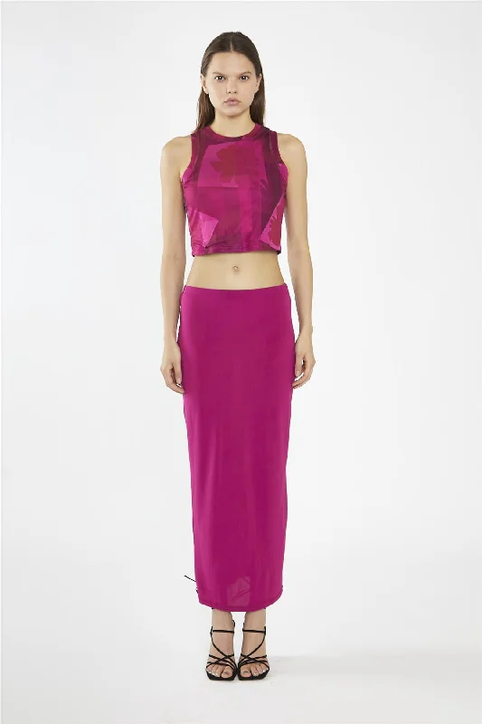 Fuchsia Maxi-Skirt